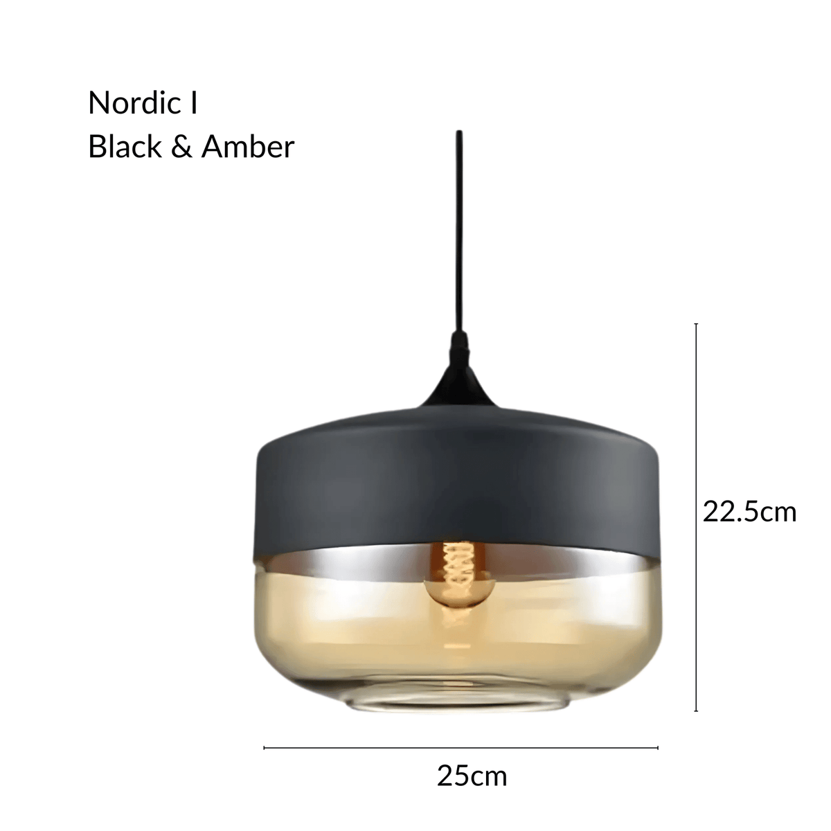 Suspension Nordique - Métal & Verre Soufflé | Nordhéa