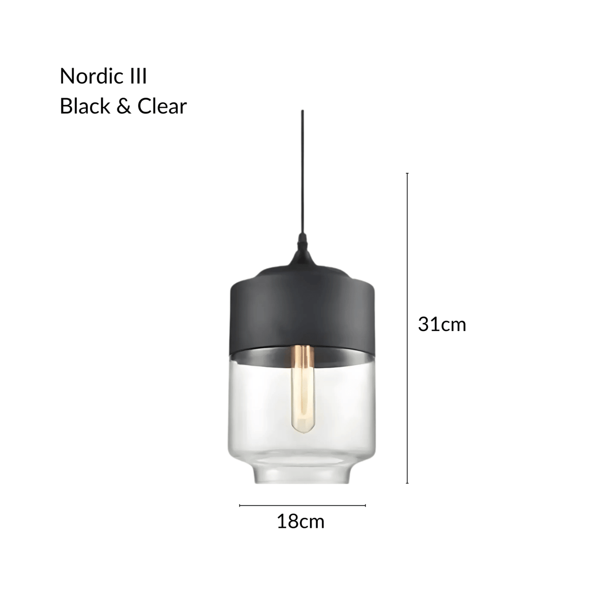 Suspension Nordique - Métal & Verre Soufflé | Nordhéa