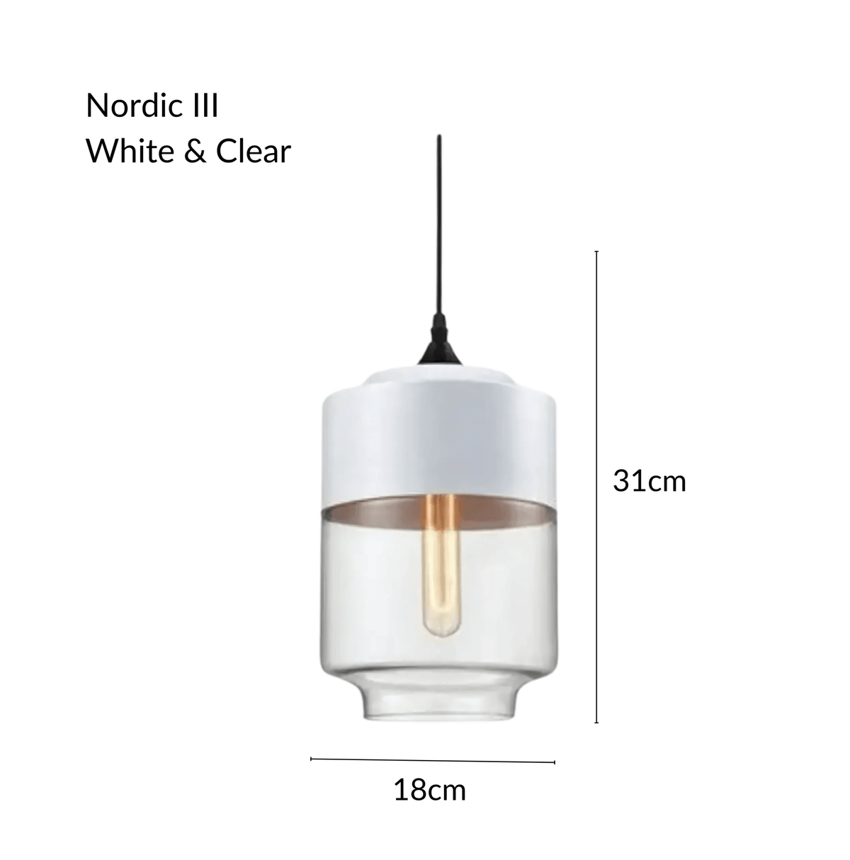 Suspension Nordique - Métal & Verre Soufflé | Nordhéa