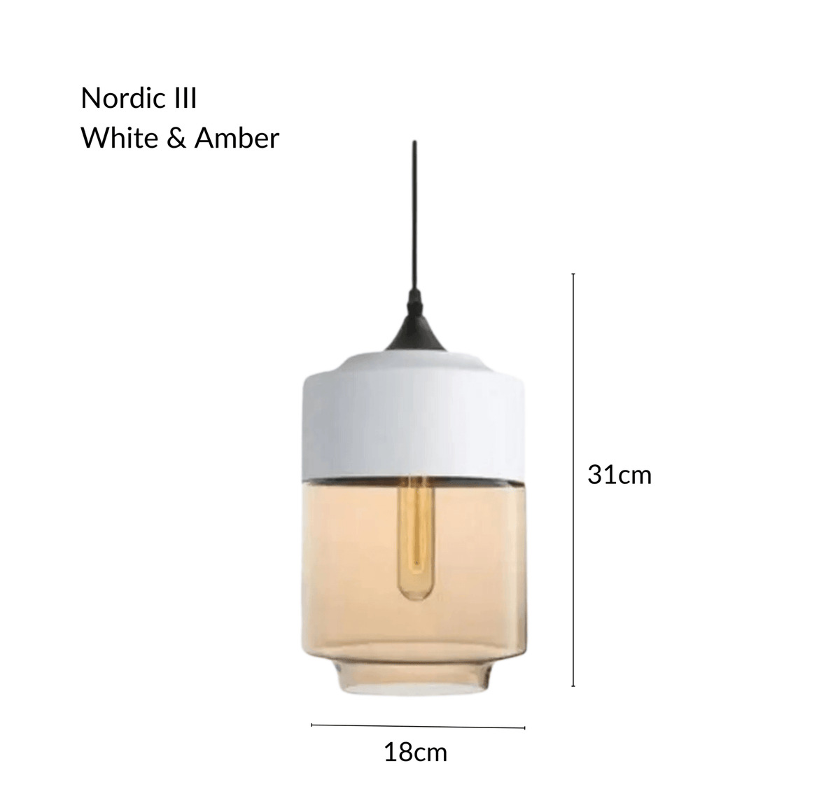 Suspension Nordique - Métal & Verre Soufflé | Nordhéa