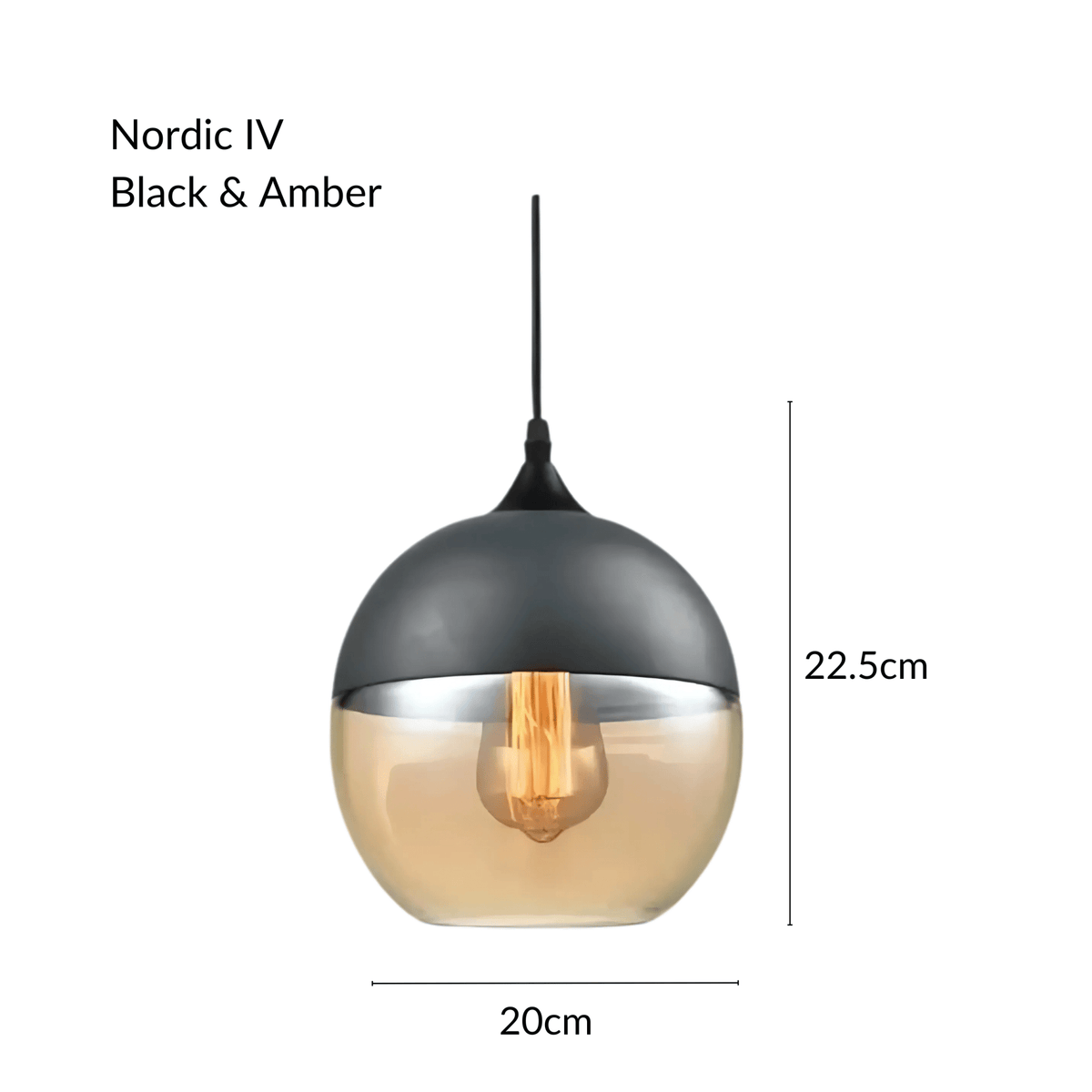 Suspension Nordique - Métal & Verre Soufflé | Nordhéa