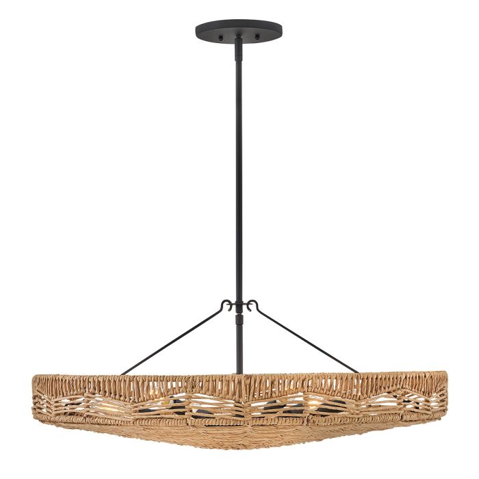 Lustre Tressé Bicolore - Raphia & Rotin | Raphinia