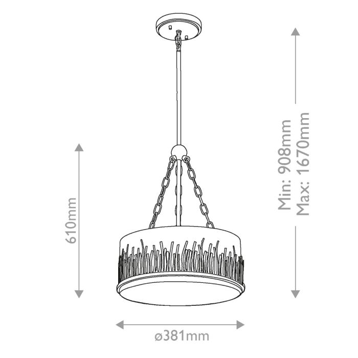 Lustre Tambour Sculptural - Format Compact | Sawgréa Petit