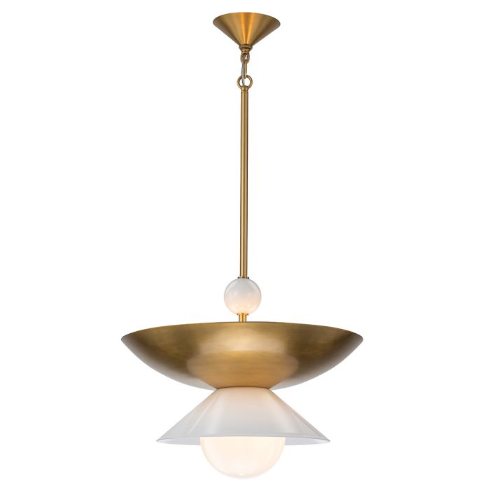 Lustre Mid-Century - Double Éclairage | Soucoupia