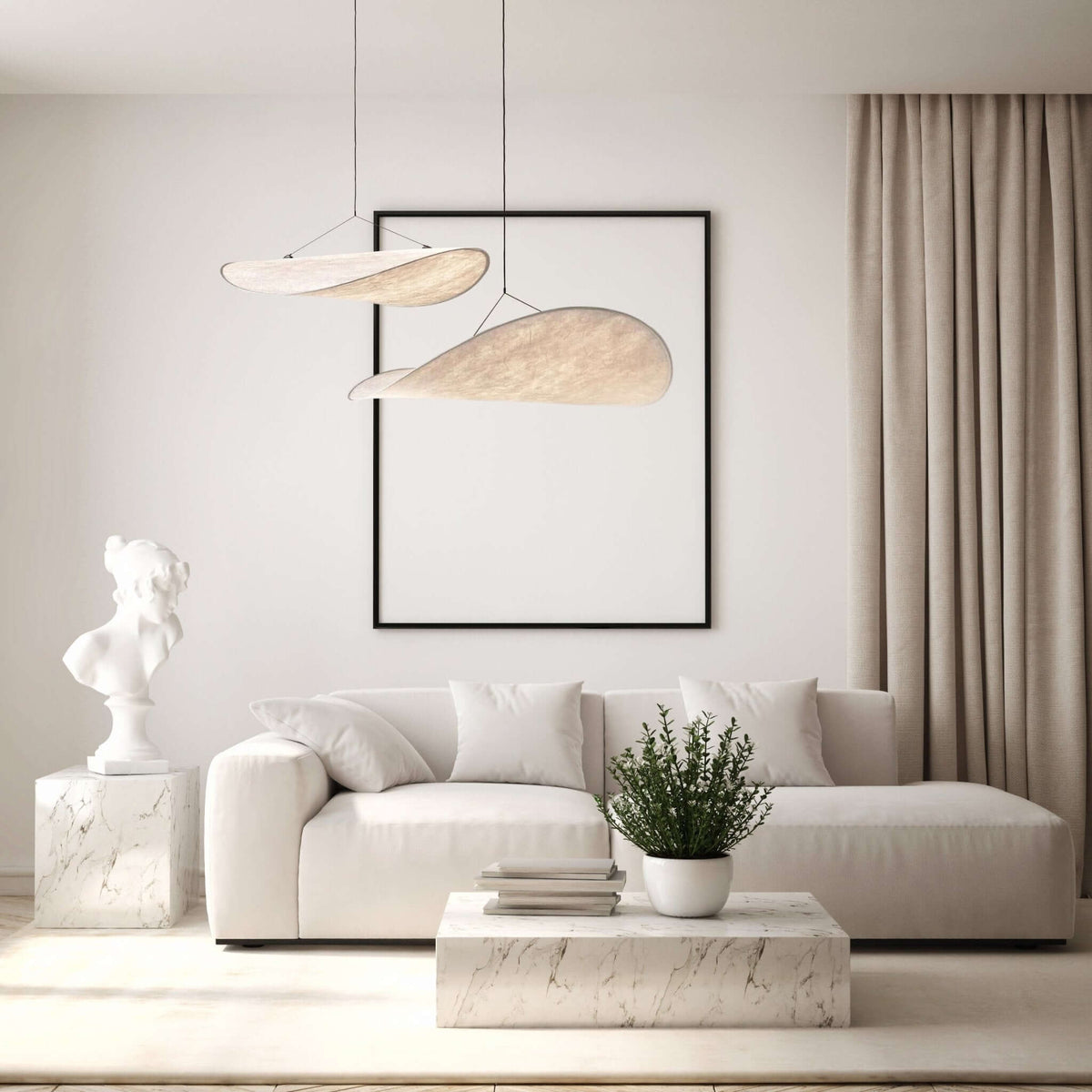 Suspension LED - Voile Sculptée | Sailéa