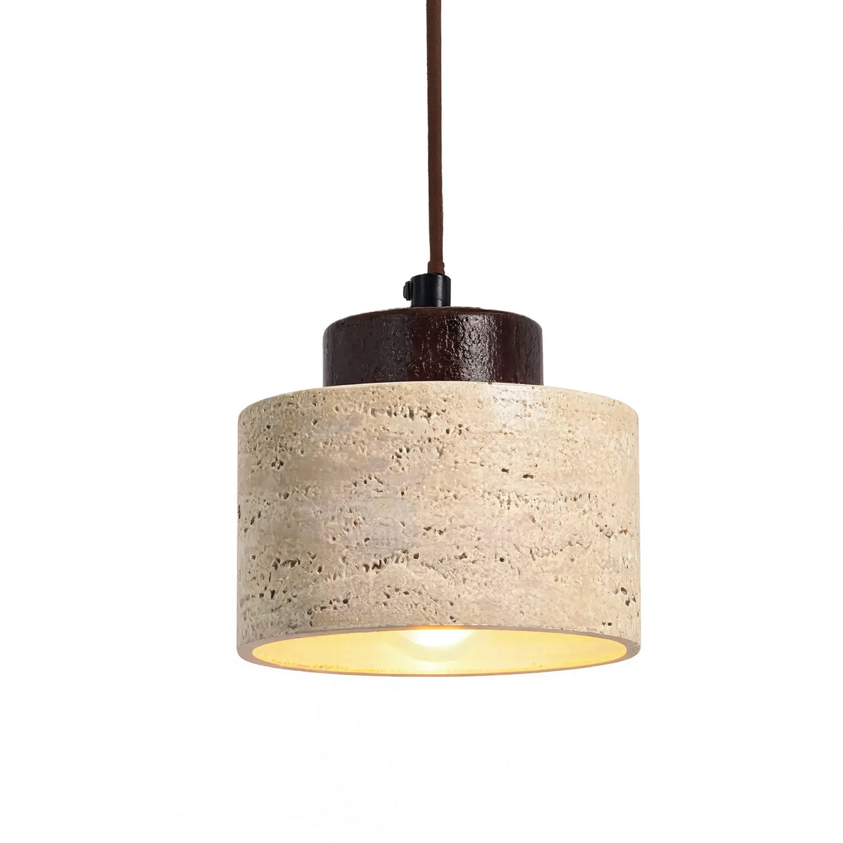 Suspension Travertin - Tambour Compact | Véliane
