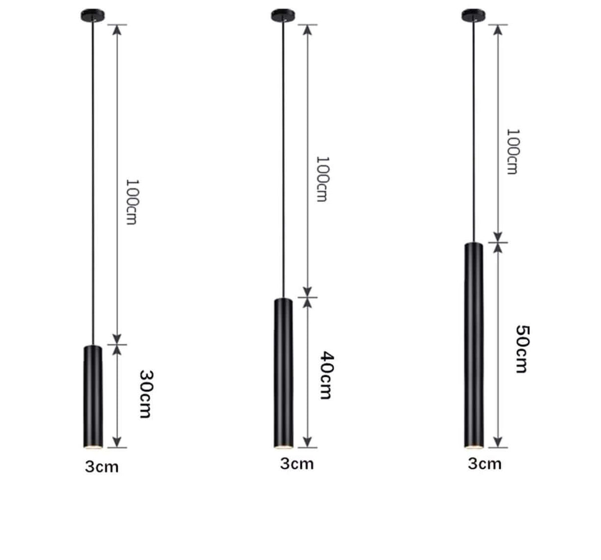 Suspension Tube Métal - Formats au Choix | Tubélia