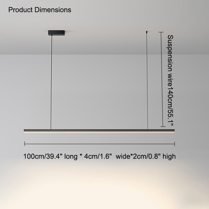 Suspension LED Extra-Longue - Ligne Épurée | Longéa