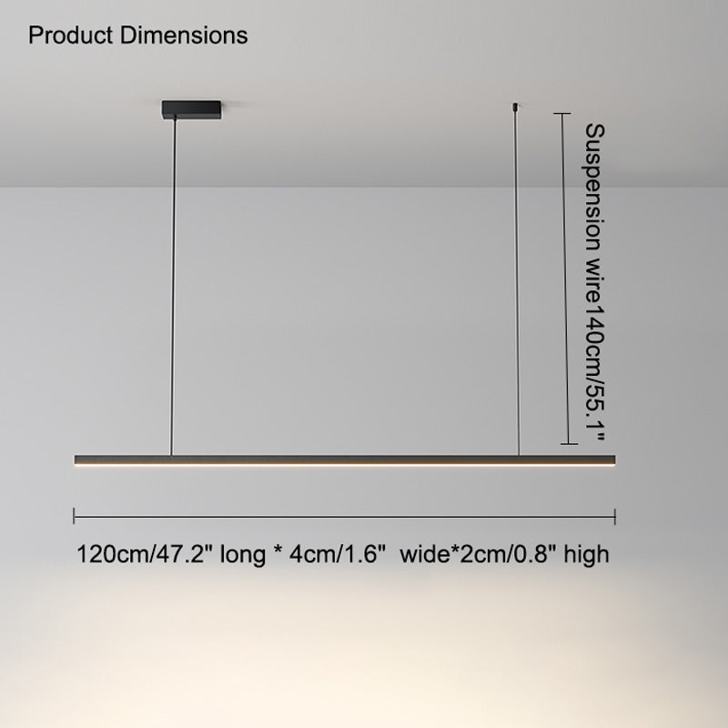 Suspension LED Extra-Longue - Ligne Épurée | Longéa