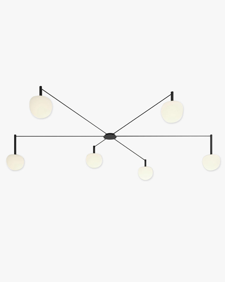 Plafonnier Globes Verre Givré - Sur-Mesure | Globéa