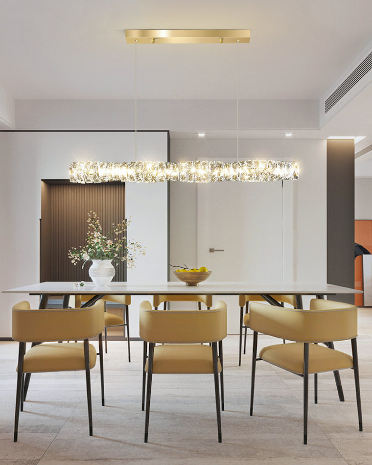 Lustre Linéaire Cristal - Torsade Scintillante | Twistéa