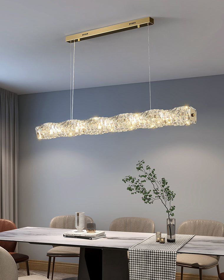 Lustre Linéaire Cristal - Torsade Scintillante | Twistéa