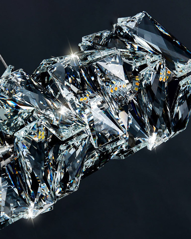 Lustre Linéaire Cristal - Torsade Scintillante | Twistéa