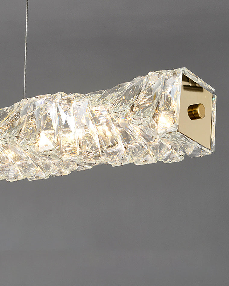 Lustre Linéaire Cristal - Torsade Scintillante | Twistéa