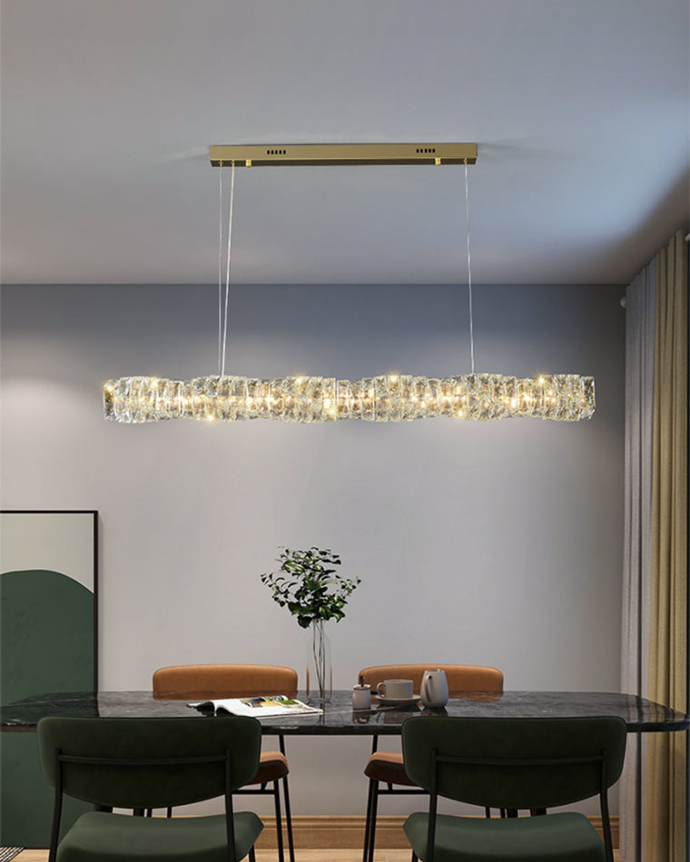 Lustre Linéaire Cristal - Torsade Scintillante | Twistéa