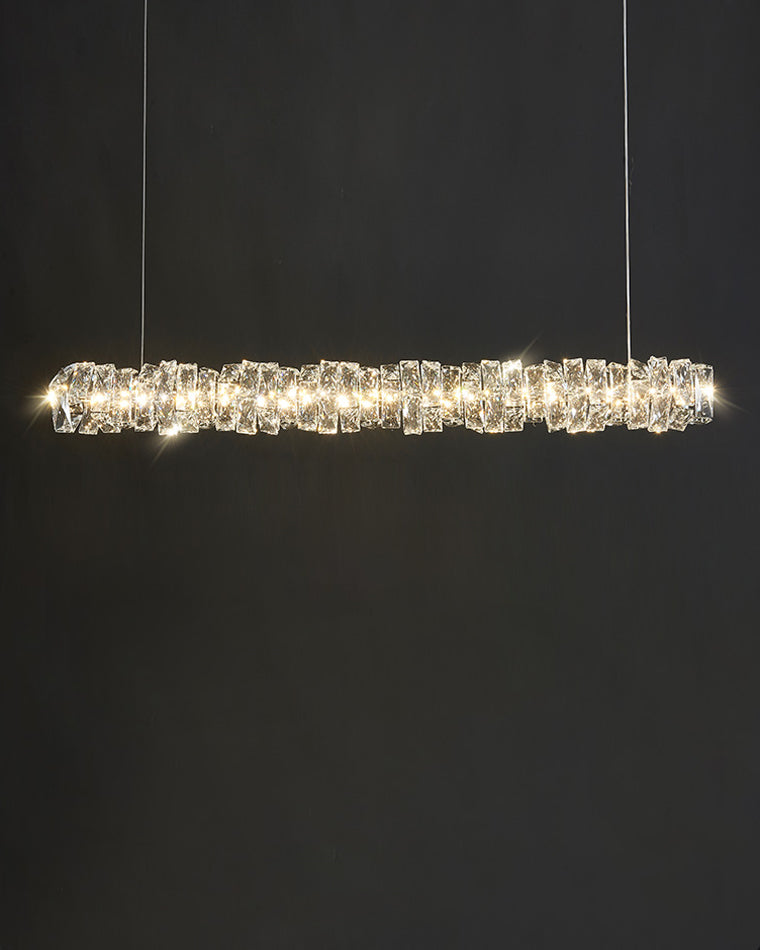 Lustre Linéaire Cristal - Torsade Scintillante | Twistéa