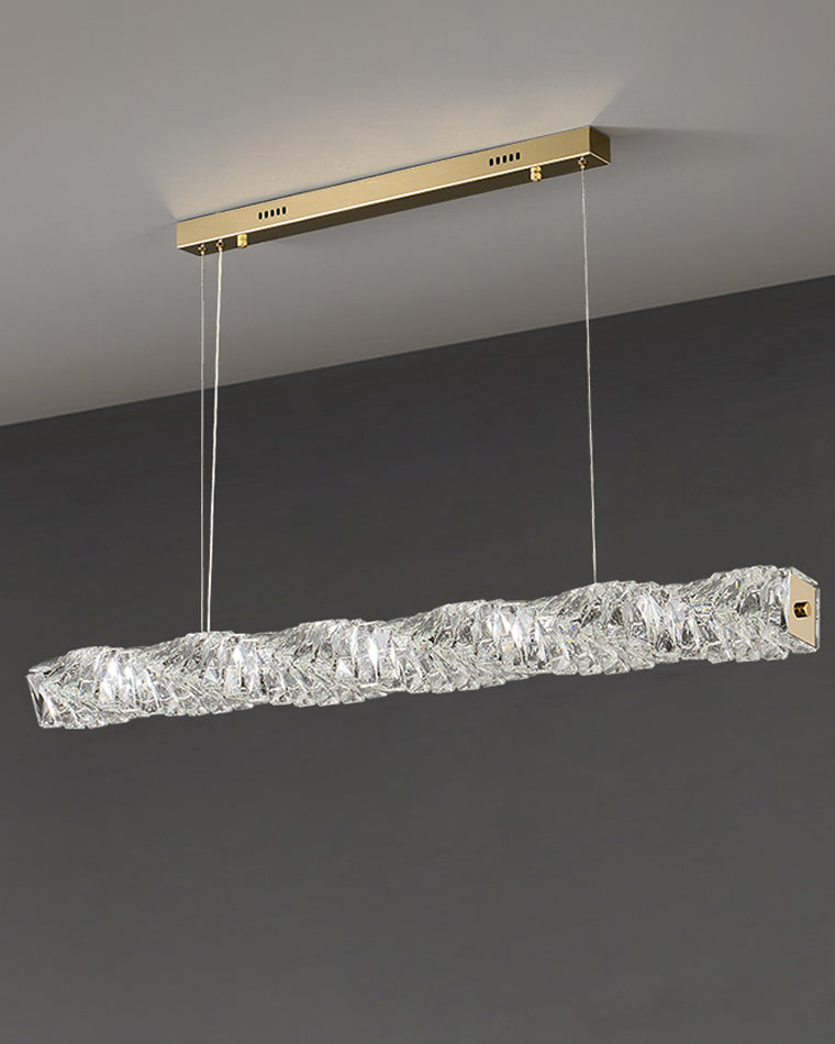 Lustre Linéaire Cristal - Torsade Scintillante | Twistéa