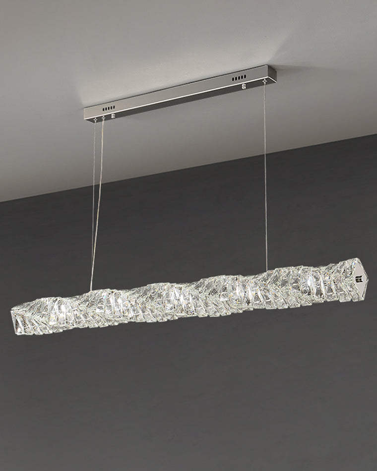 Lustre Linéaire Cristal - Torsade Scintillante | Twistéa