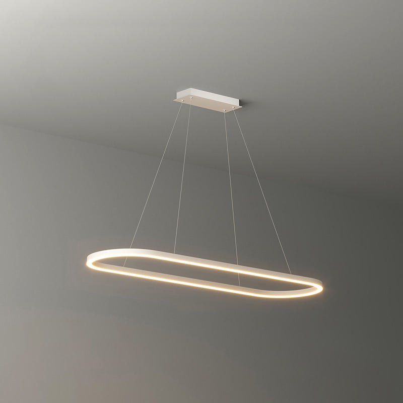 Lustre LED Ovale - Anneau Minimaliste | Ovaléa
