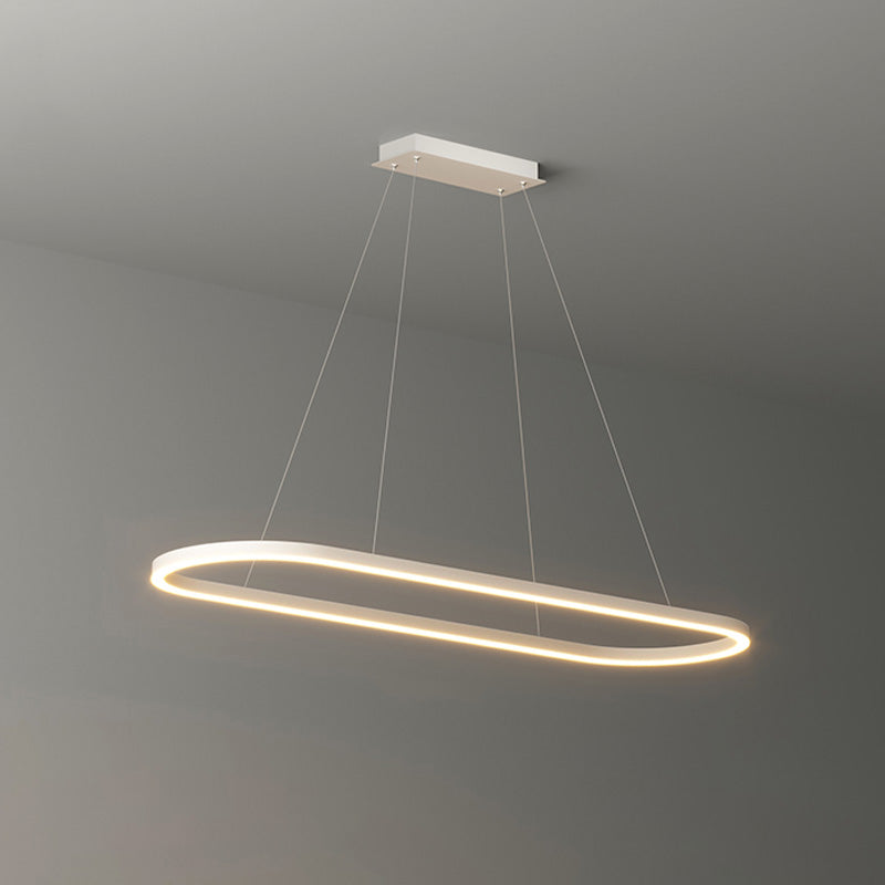 Lustre LED Ovale - Anneau Minimaliste | Ovaléa