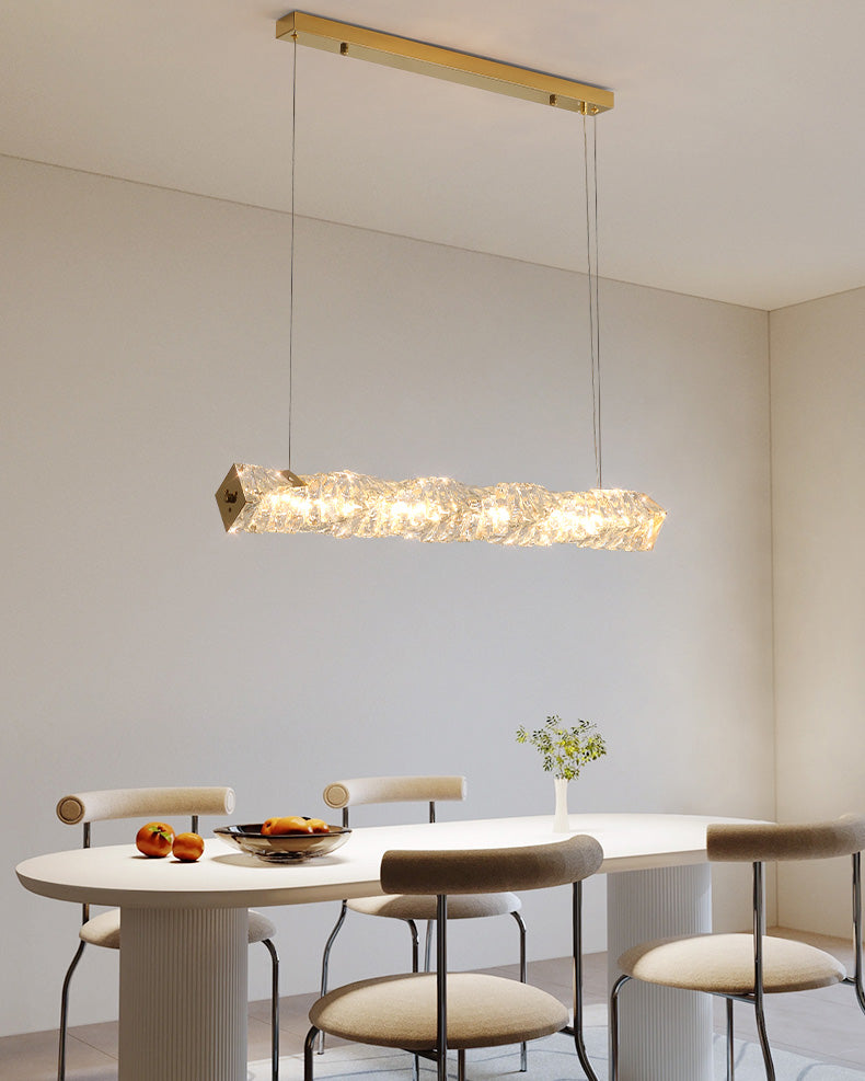 Lustre Linéaire Cristal - Torsade Scintillante | Twistéa