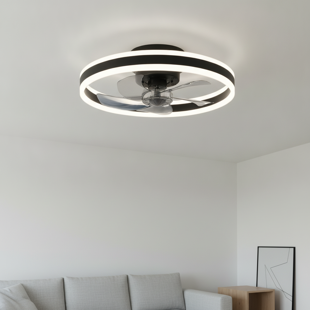 Plafonnier Ventilateur LED Connecté 50 cm | Brizéa