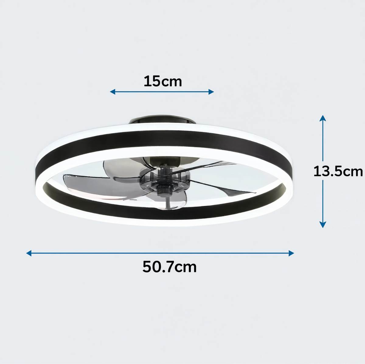 Plafonnier Ventilateur LED Connecté 50 cm | Brizéa