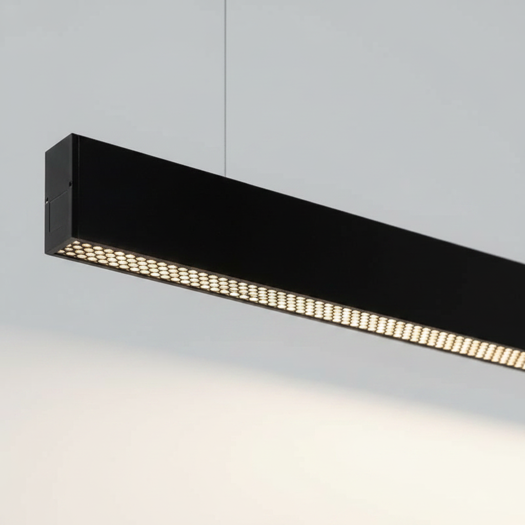 Suspension LED Linéaire Noire - Îlot 120 cm | Îlotéa