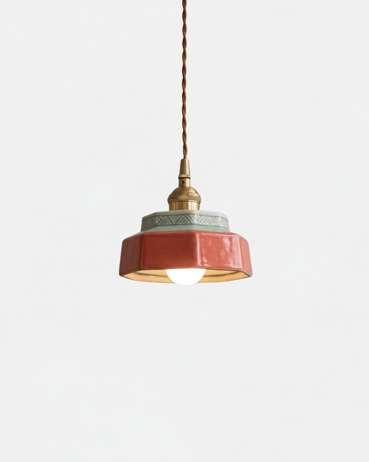 Suspension Céramique Émaillée - Color Block | Vikalia