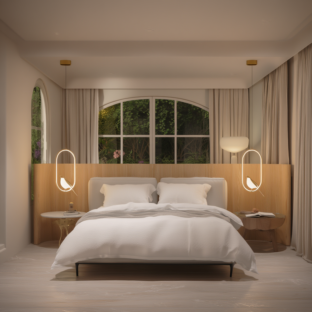 Suspension Oiseau LED Doré - Sculptural | Oisélia