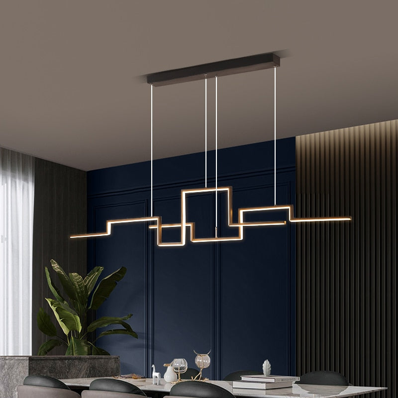 Lustre LED Cascade - Lignes Verticales | Lédora