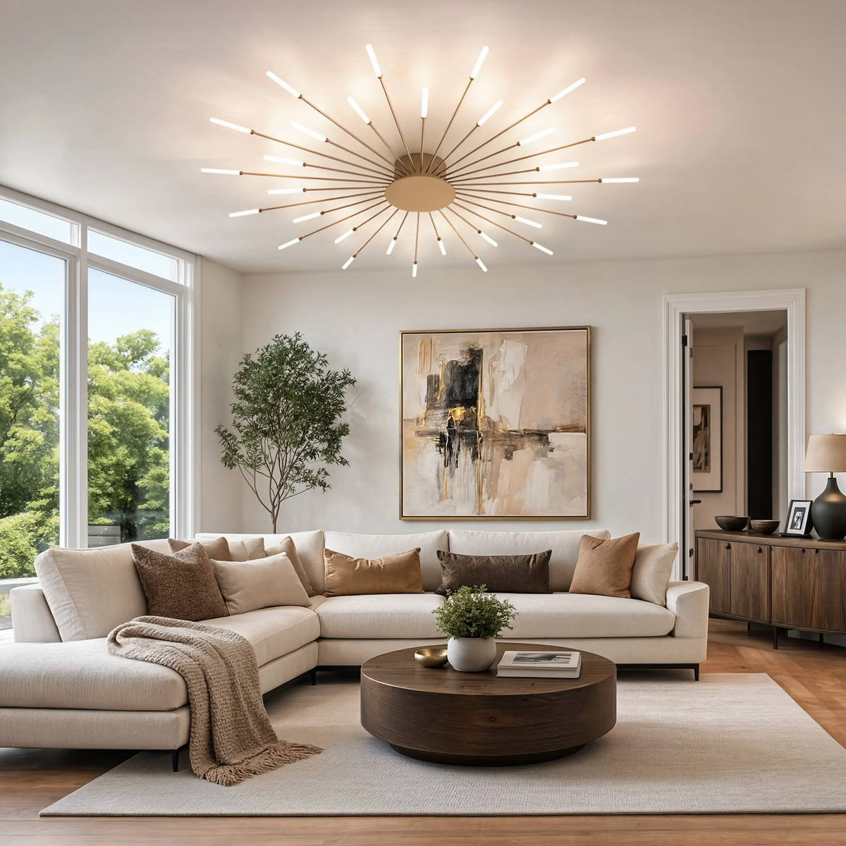 Plafonnier LED Feu d'Artifice 128 cm | Étincéa