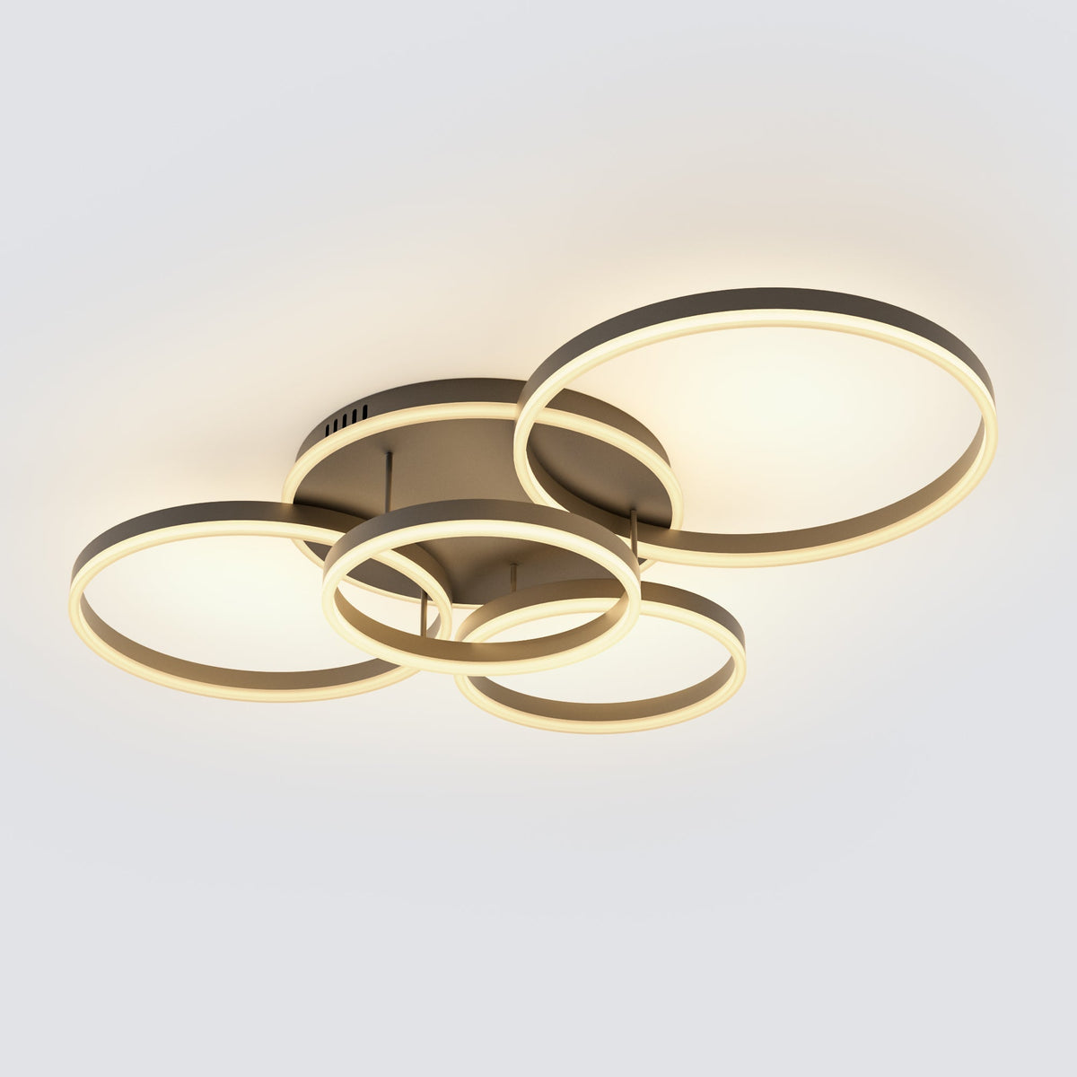Plafonnier LED - Anneaux Décalés | Cercléa