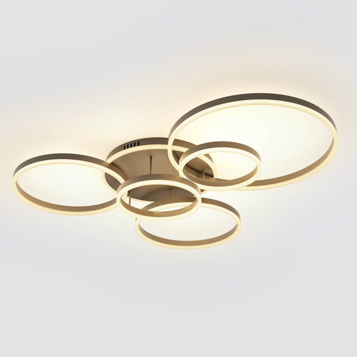 Plafonnier LED - Anneaux Décalés | Cercléa
