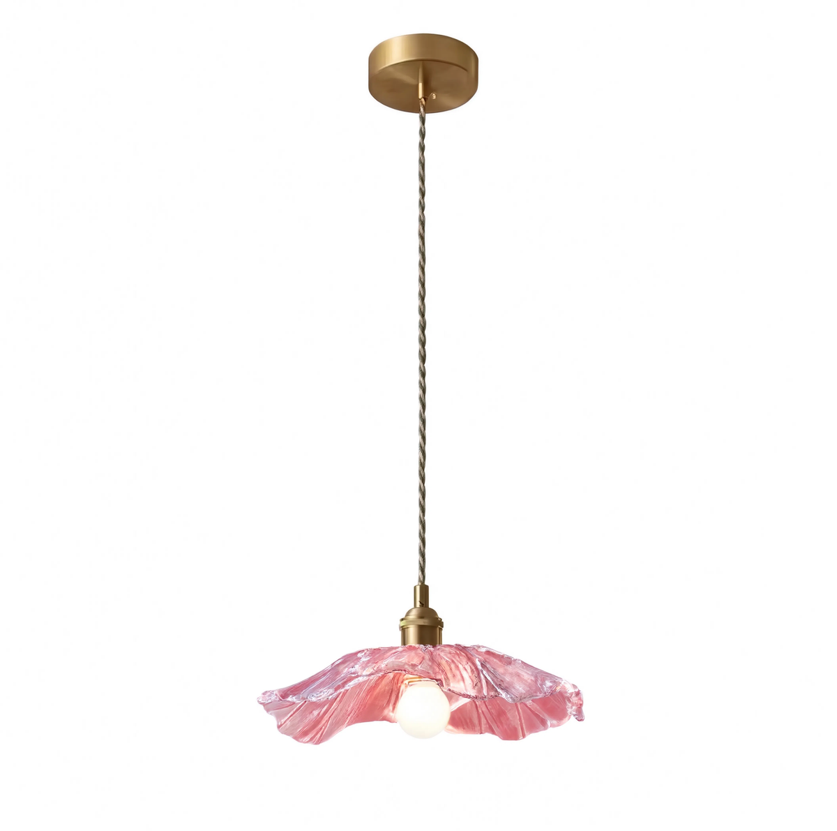 Suspension Verre Fleuri - Art Déco Coloré | Floralys