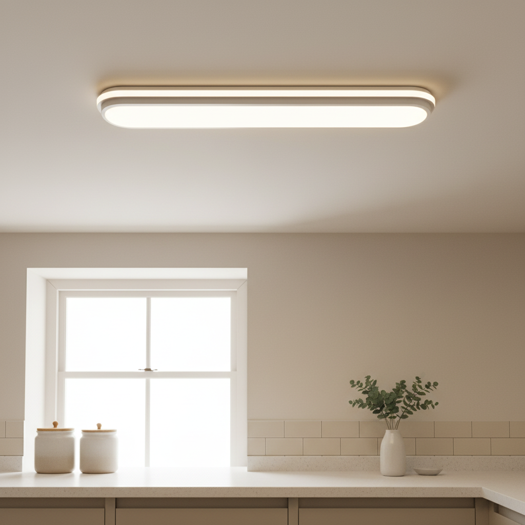 Plafonnier LED Linéaire Blanc 60 cm | Linéava