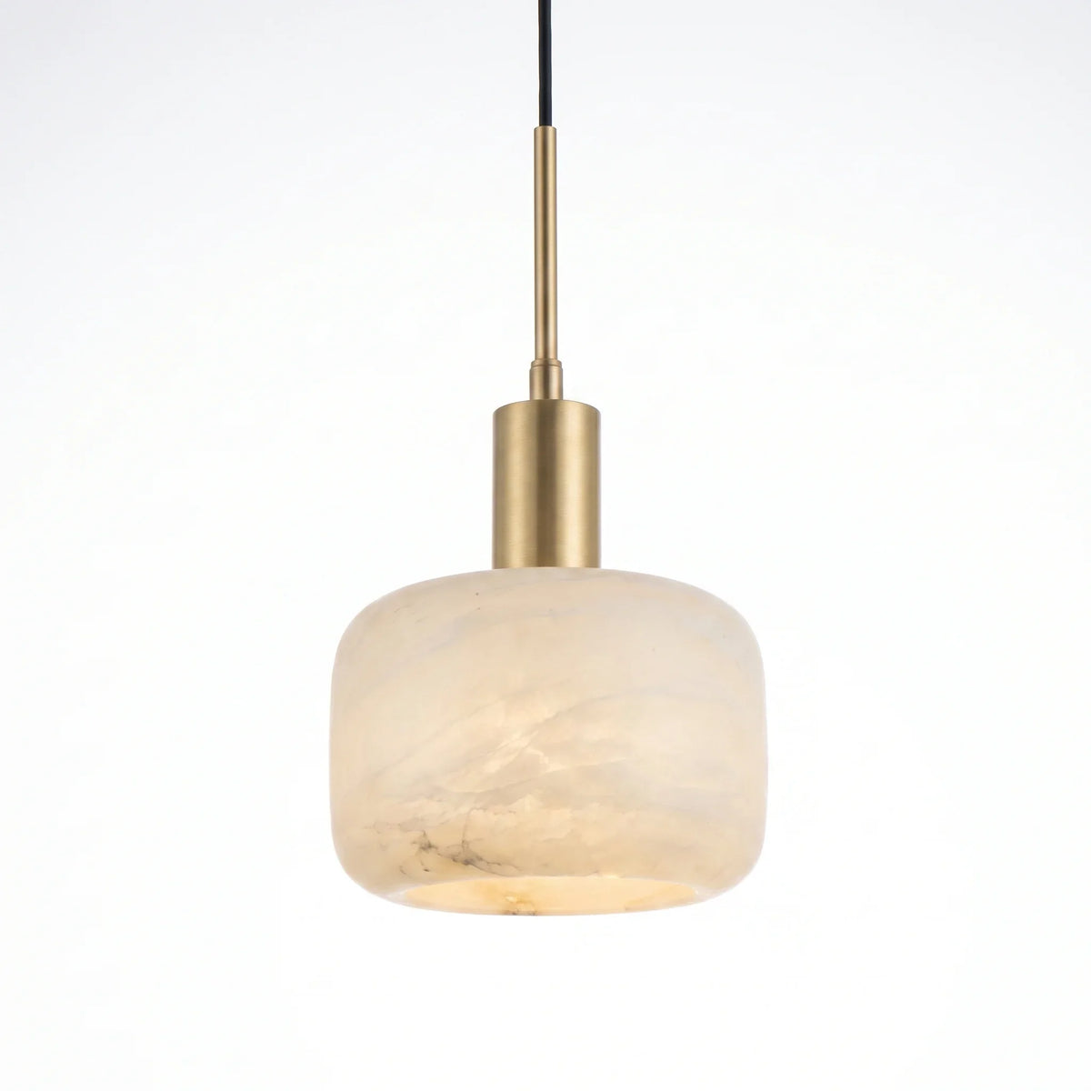 Suspension Albâtre - Tambour Doux Laiton | Witléa