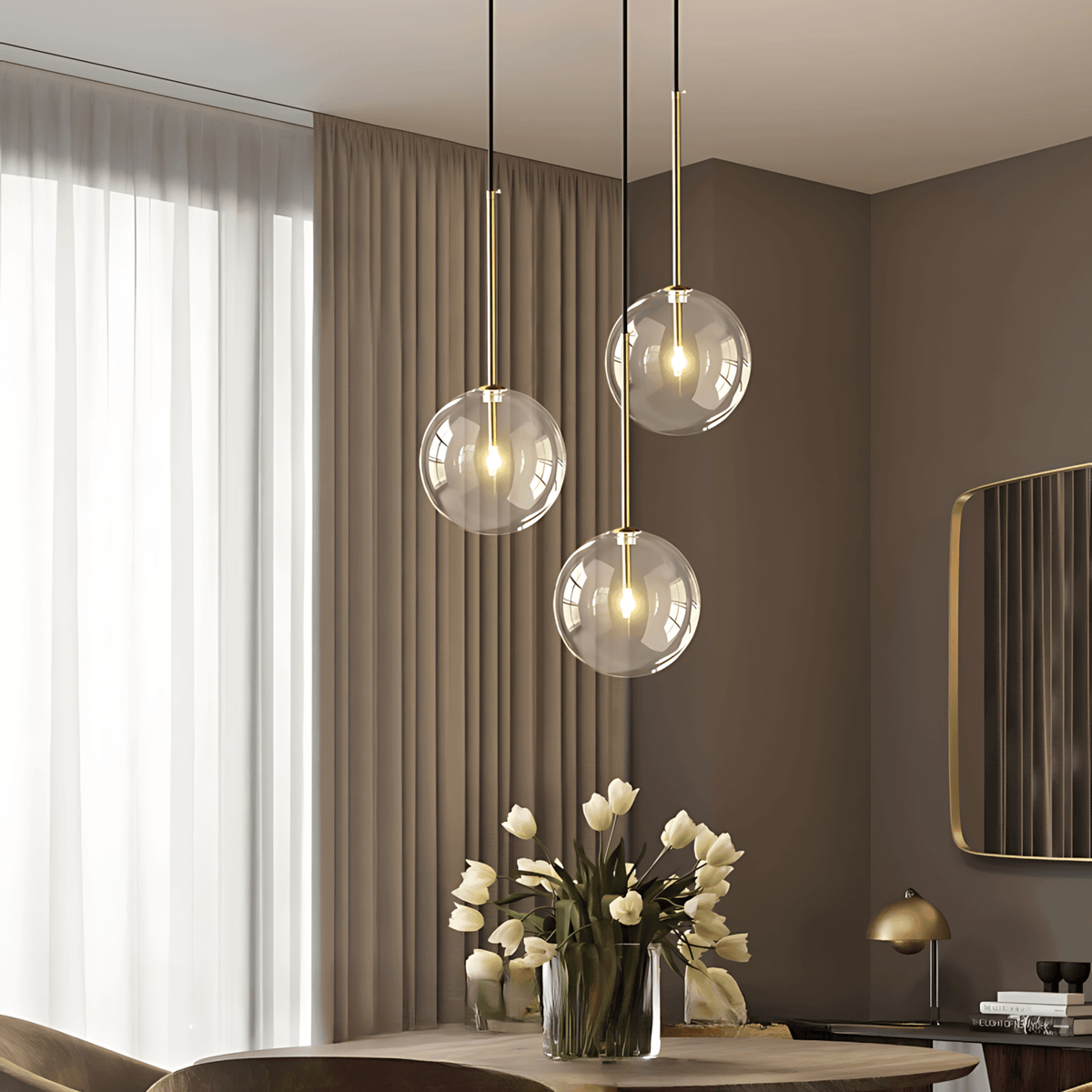 Suspension Globe en Verre - Éclat Minimaliste | Jaspéra