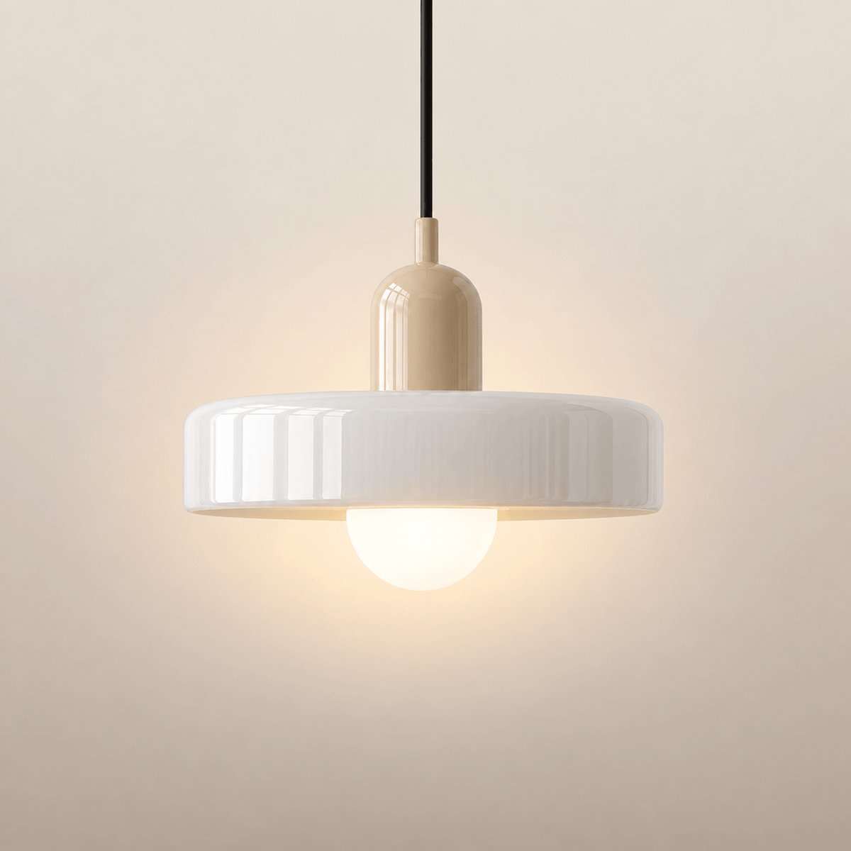Suspension Rétro - Verre Coloré Opalin | Nolia