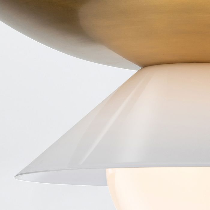 Lustre Mid-Century - Double Éclairage | Soucoupia