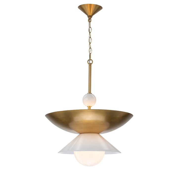 Lustre Mid-Century - Double Éclairage | Soucoupia