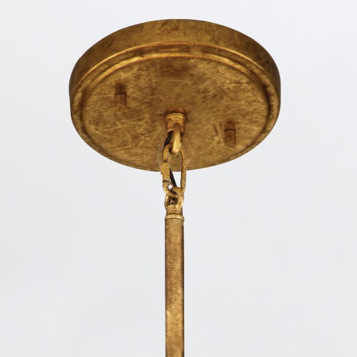 Lustre Tambour Sculptural - Feuille d'Or | Sawgréa Grand