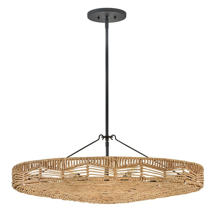 Lustre Tressé Bicolore - Raphia & Rotin | Raphinia