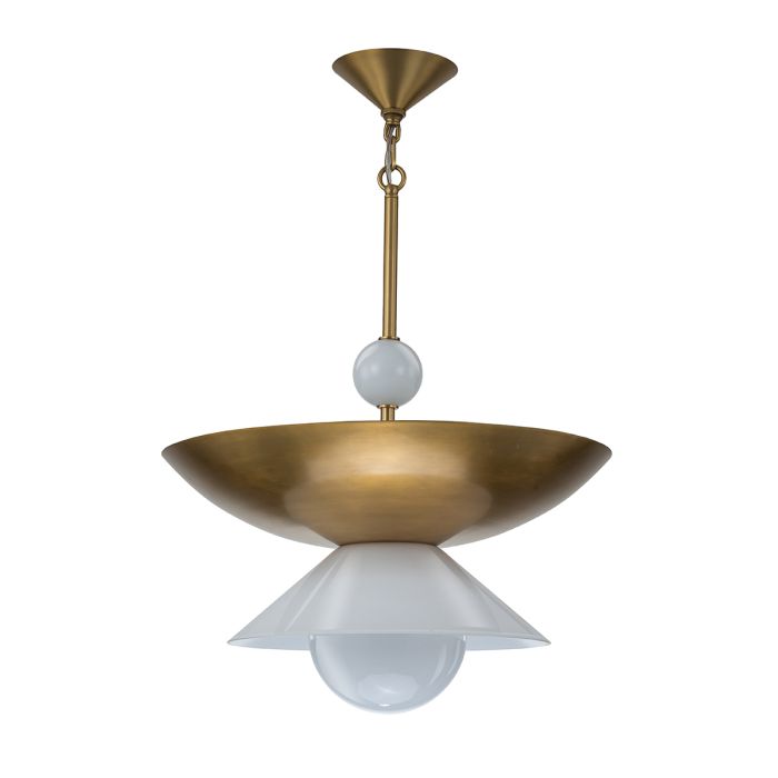 Lustre Mid-Century - Double Éclairage | Soucoupia