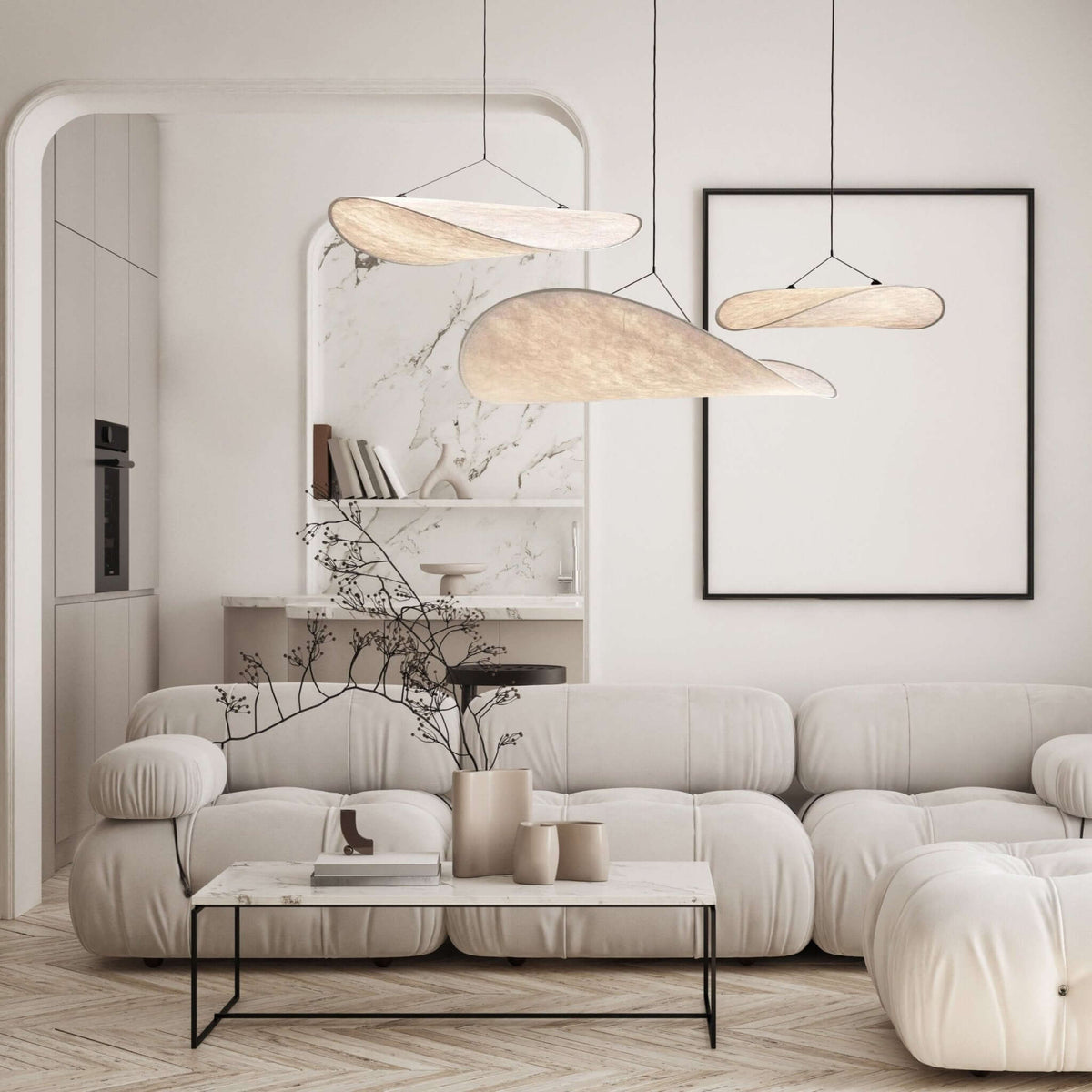 Suspension LED - Voile Sculptée | Sailéa