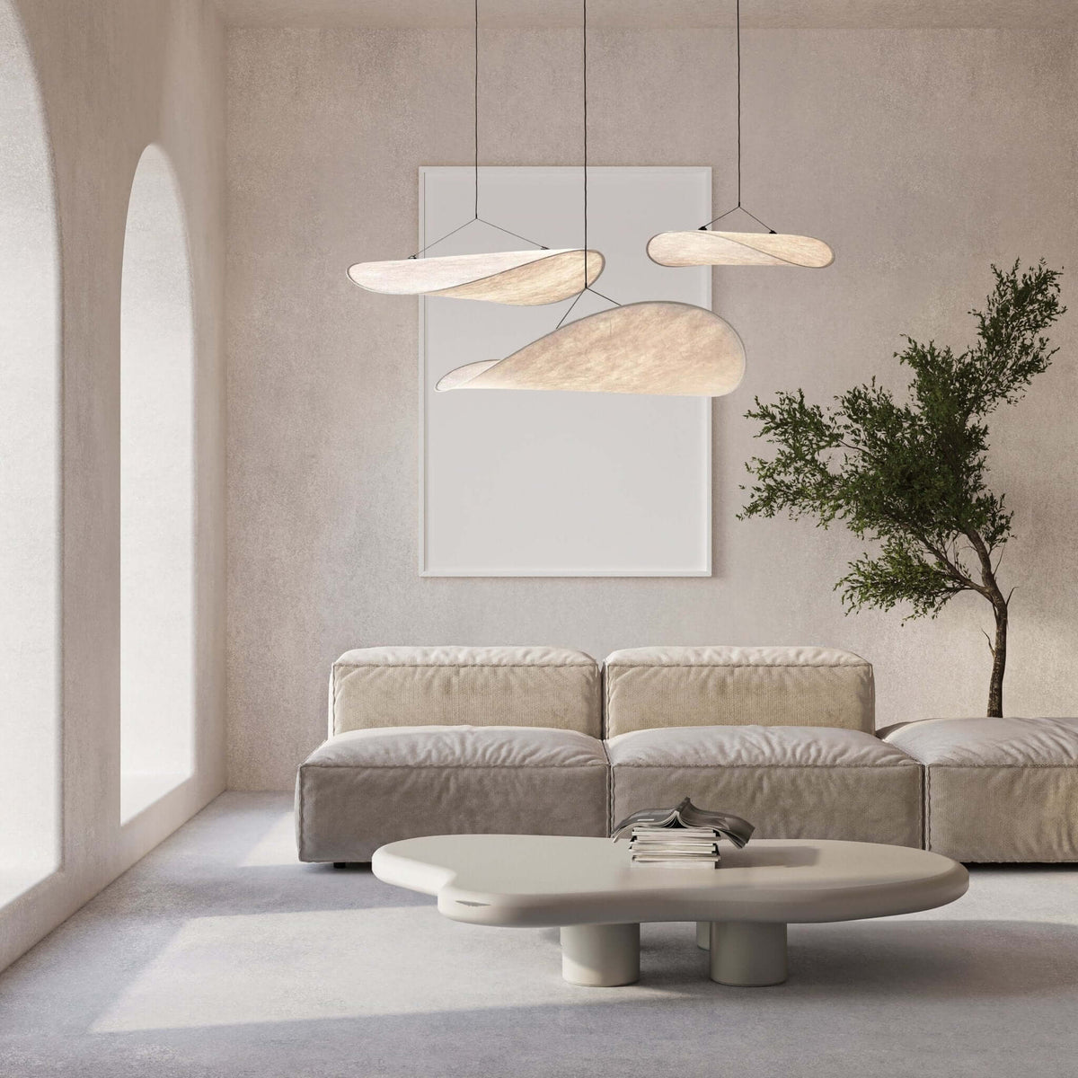 Suspension LED - Voile Sculptée | Sailéa