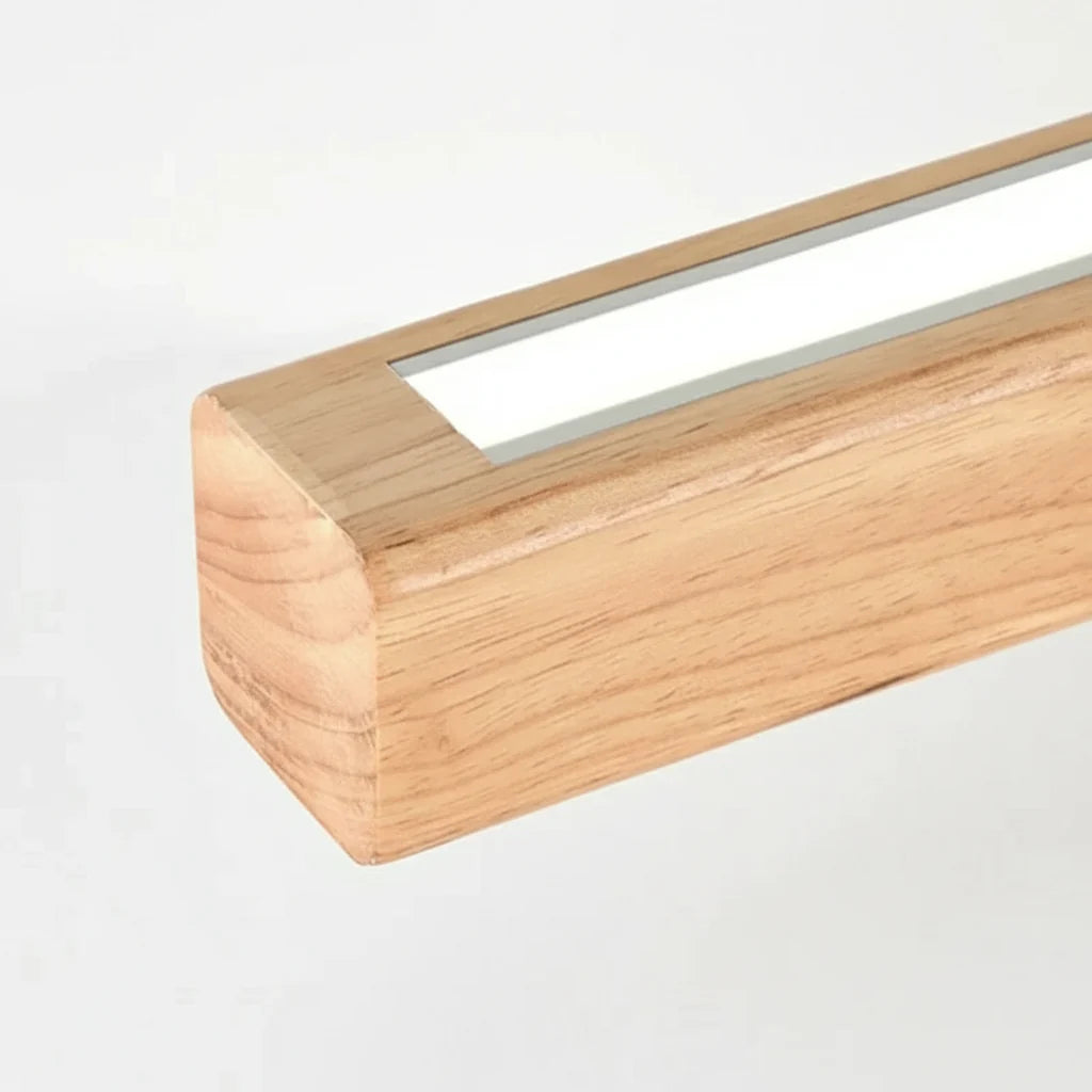 Suspension LED Linéaire - Bois Naturel | Lignéa